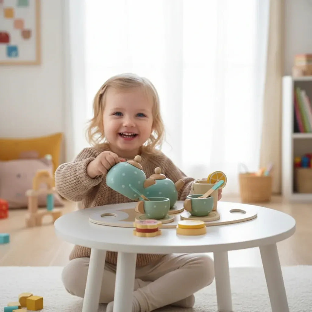 Children's Pretend Tea Party Set for Fine Motor Skill Development & Interactive Play