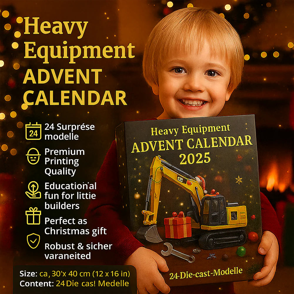 Christmas Countdown Calendar with Die Cast Construction Vehicles