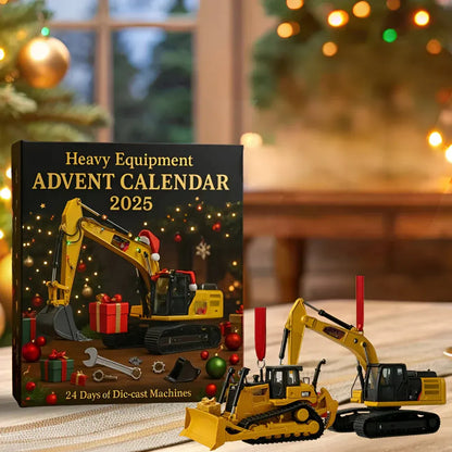 Christmas Countdown Calendar with Die Cast Construction Vehicles