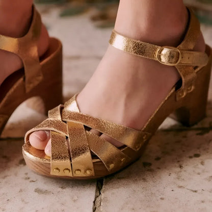 Chunky Heel Strappy Sandals for Women – Summer Shoes