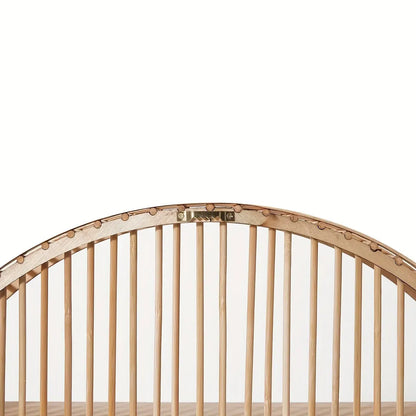 Circular Bamboo Floating Shelf | Handmade Boho Wall Organizer