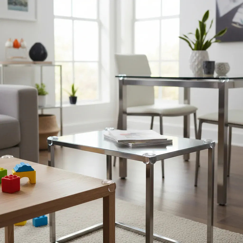 Clear PVC Table Edge Guards - Child Safety Corner Protectors