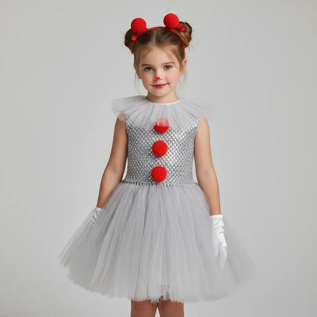 Clown Tutu Halloween Party Dress Costume Outfit