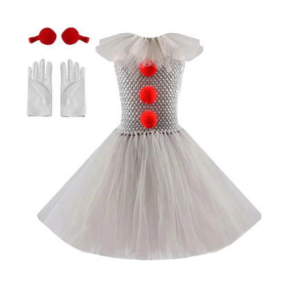 Clown Tutu Halloween Party Dress Costume Outfit