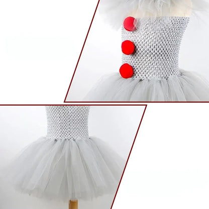 Clown Tutu Halloween Party Dress Costume Outfit