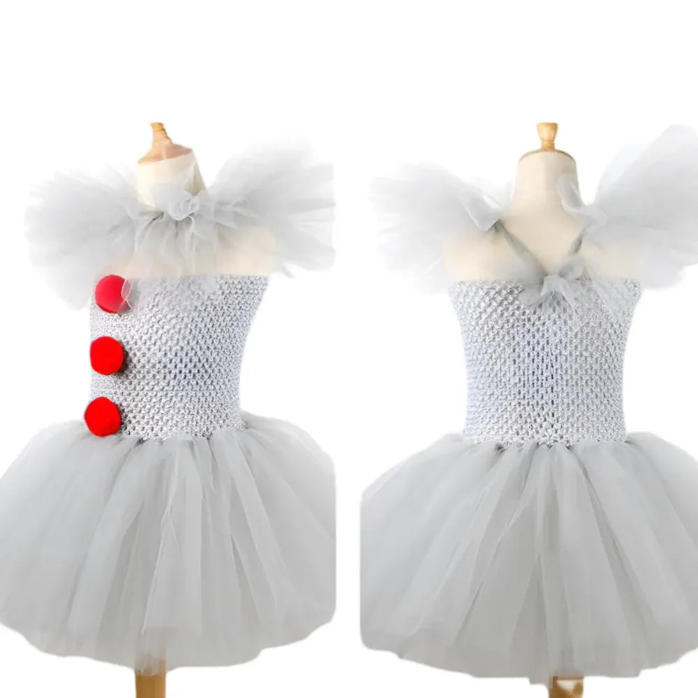 Clown Tutu Halloween Party Dress Costume Outfit