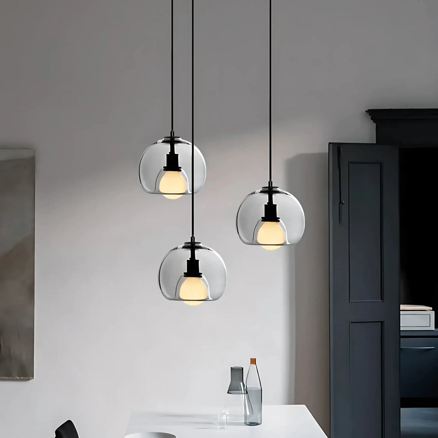 Clyde Handblown Glass Pendant Light | Modern Elegant Ceiling Fixture