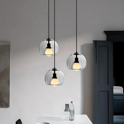 Clyde Handblown Glass Pendant Light | Modern Elegant Ceiling Fixture