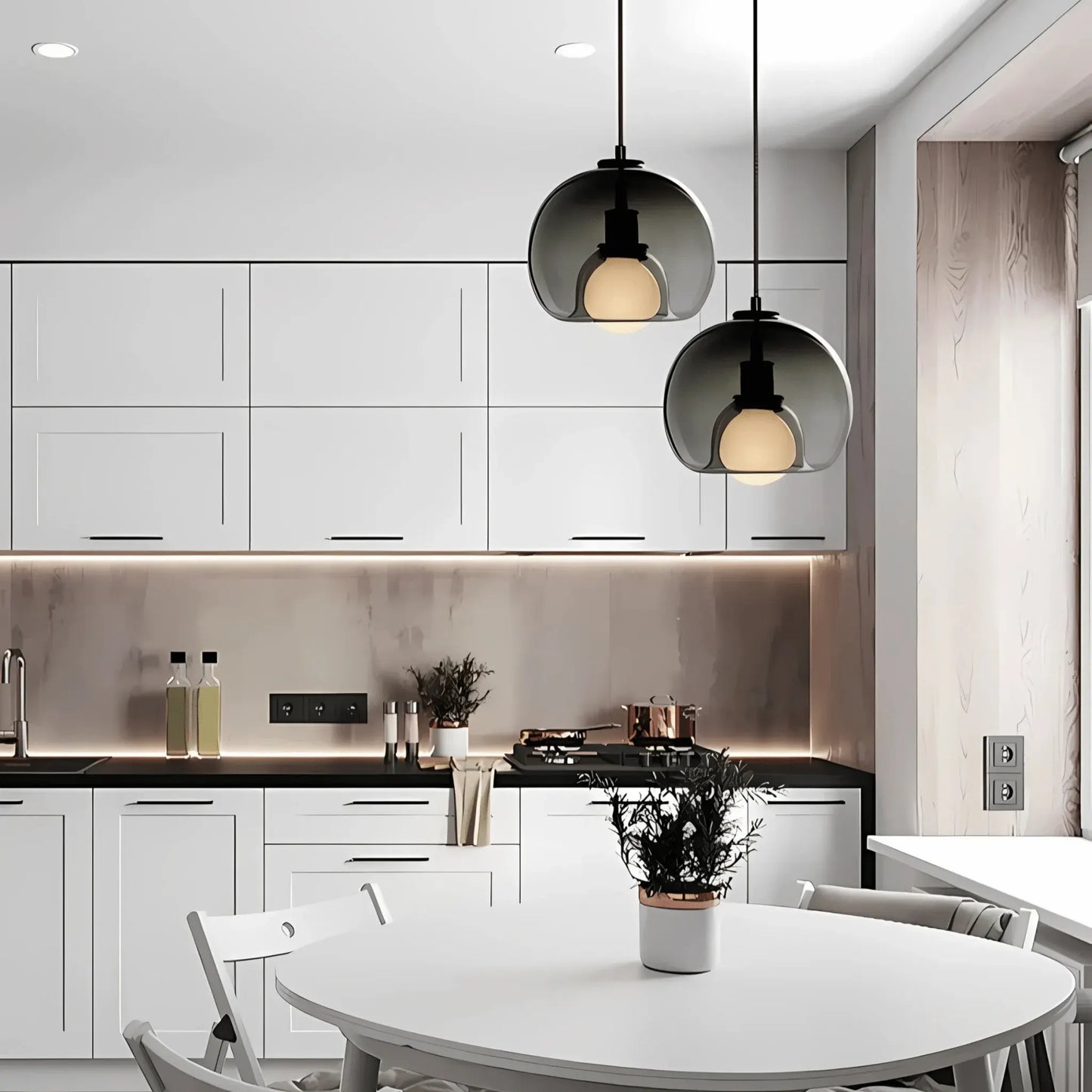 Clyde Handblown Glass Pendant Light | Modern Elegant Ceiling Fixture