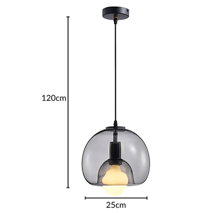 Clyde Handblown Glass Pendant Light | Modern Elegant Ceiling Fixture