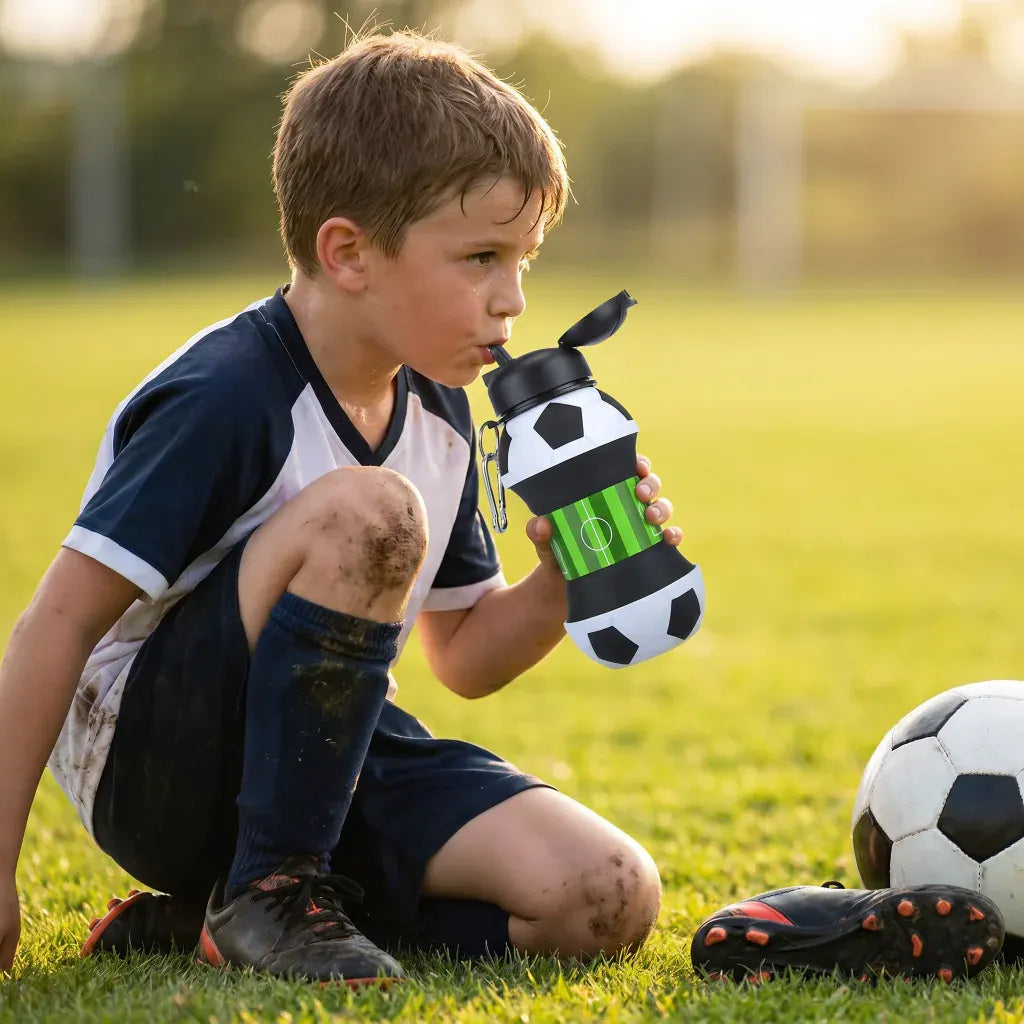 Collapsible Leak-Proof Sports Water Bottle for Gym Use