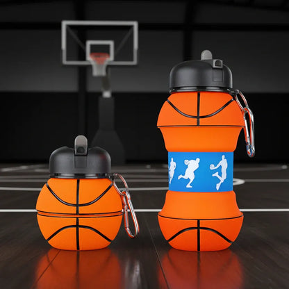 Collapsible Leak-Proof Sports Water Bottle for Gym Use