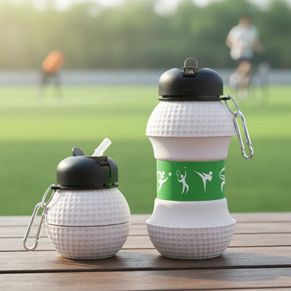 Collapsible Leak-Proof Sports Water Bottle for Gym Use