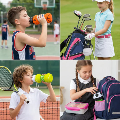 Collapsible Leak-Proof Sports Water Bottle for Gym Use