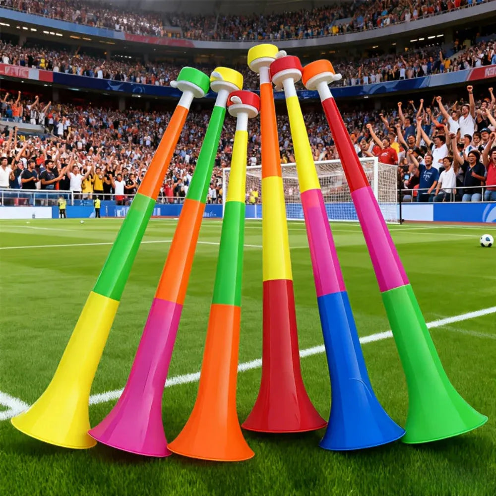 Collapsible Vuvuzela Horns - Loud Stadium Party Noise Makers Set