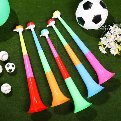 Collapsible Vuvuzela Horns - Loud Stadium Party Noise Makers Set