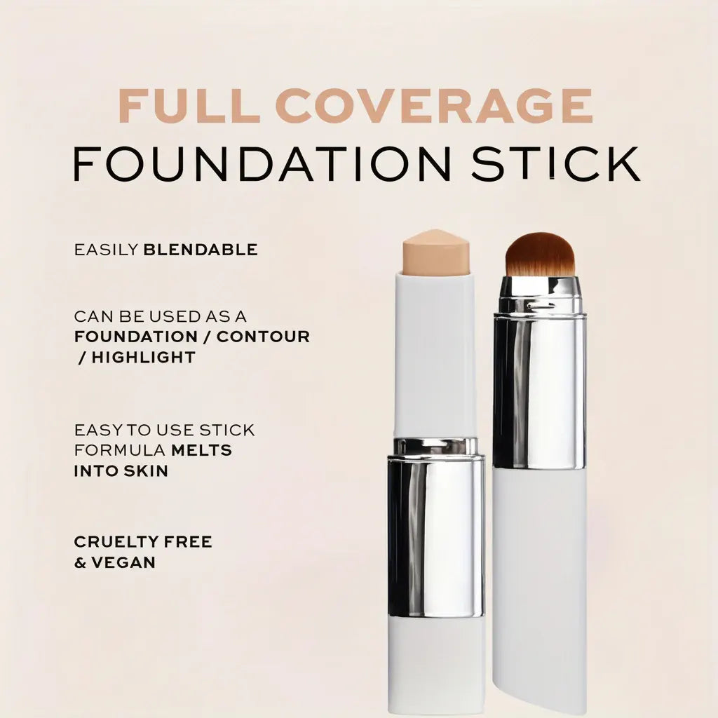 Color-Adjusting Hydrating Foundation Stick with Soft Blending Brush