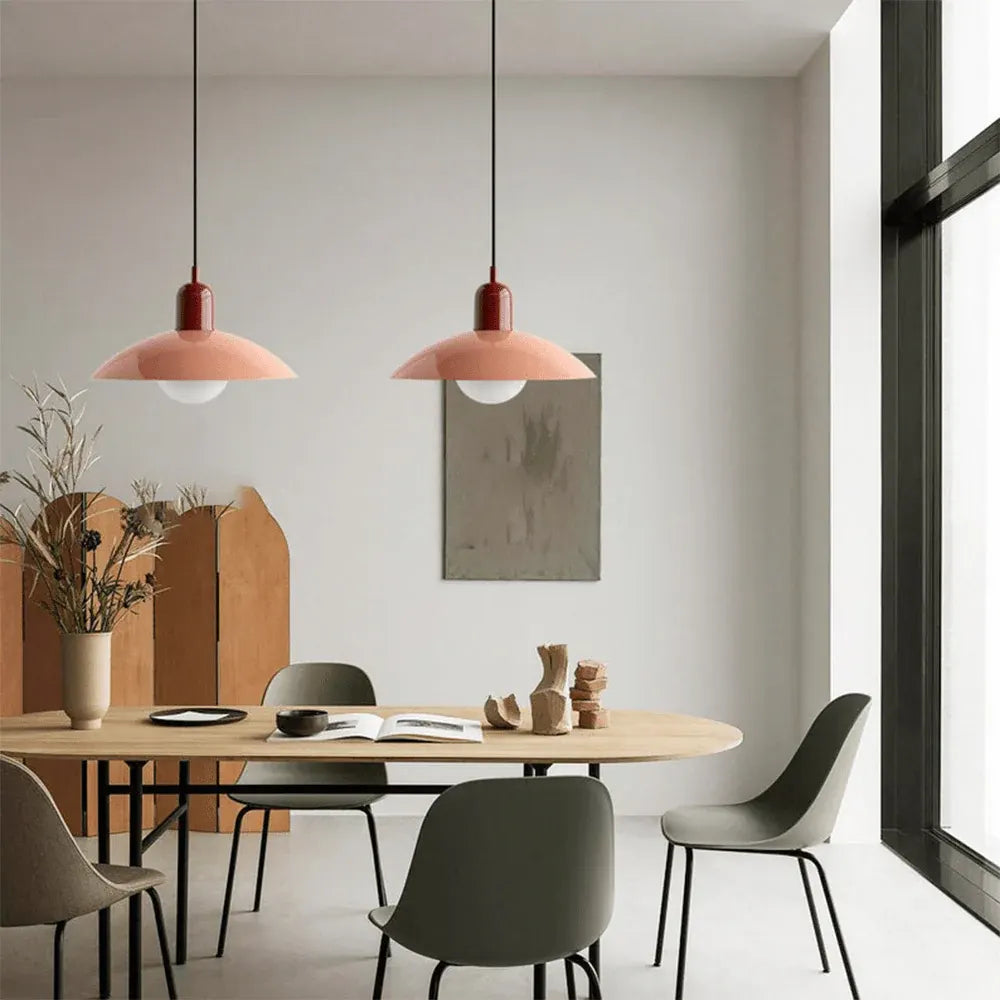 Colorful Bauhaus-Style Macaron Pendant Light | Modern Ceiling Lamp Fixture