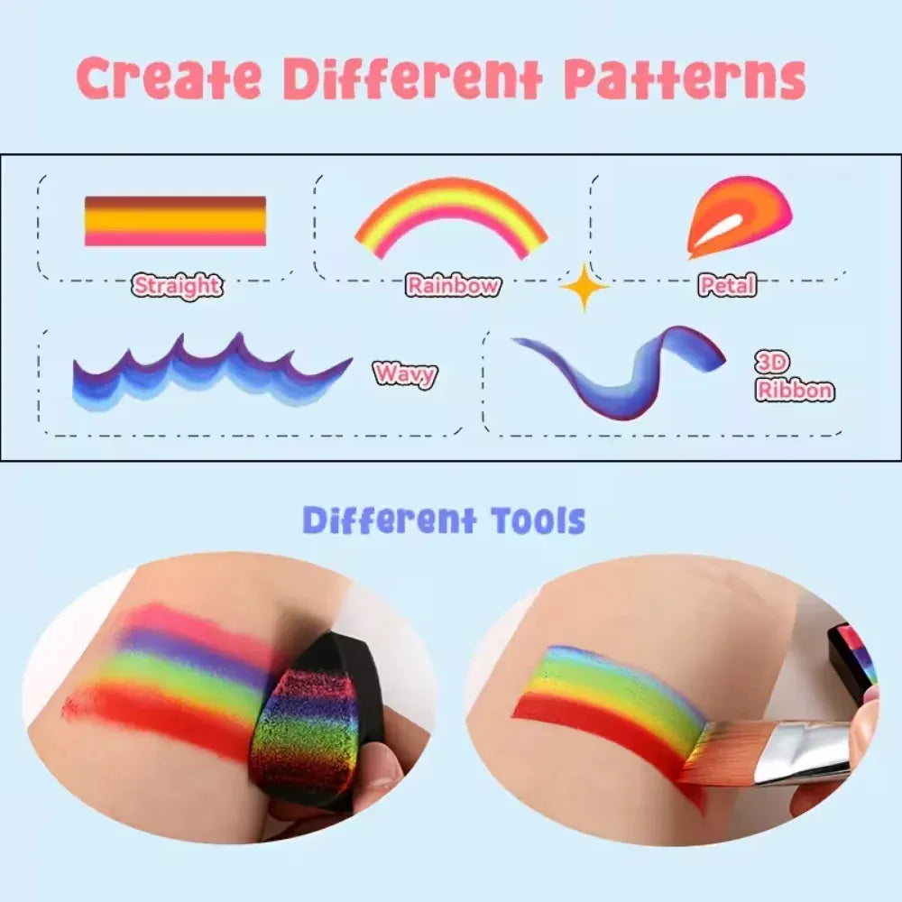 Colorful Face & Body Art Painting Kit for Creative Designs