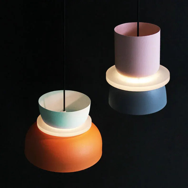 Colorful Macaron-Style Pendant Light with Scandinavian Charm