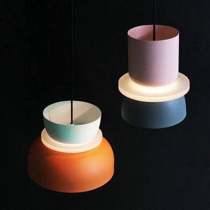 Colorful Macaron-Style Pendant Light with Scandinavian Charm