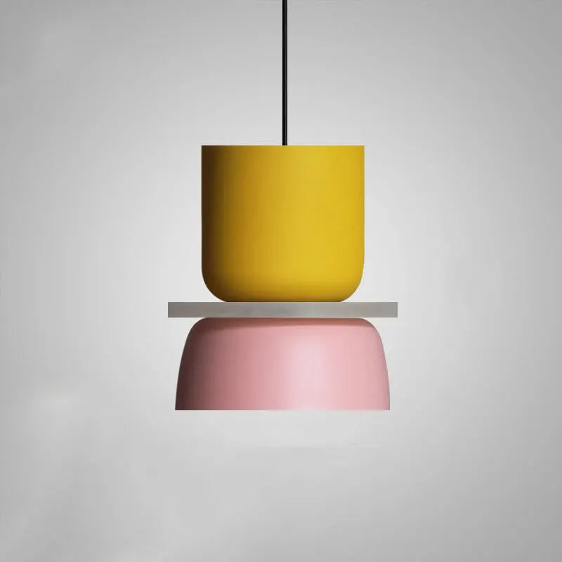 Colorful Macaron-Style Pendant Light with Scandinavian Charm