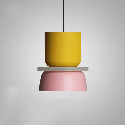 Colorful Macaron-Style Pendant Light with Scandinavian Charm