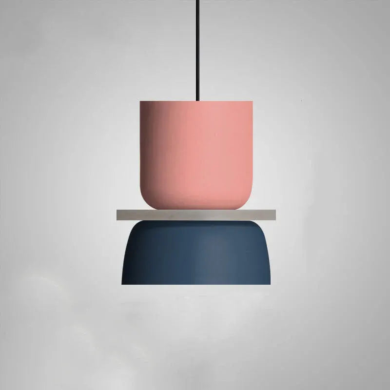 Colorful Macaron-Style Pendant Light with Scandinavian Charm