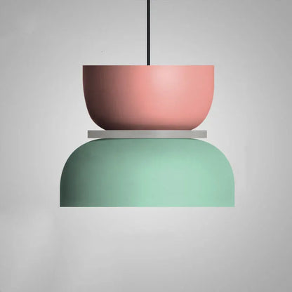 Colorful Macaron-Style Pendant Light with Scandinavian Charm