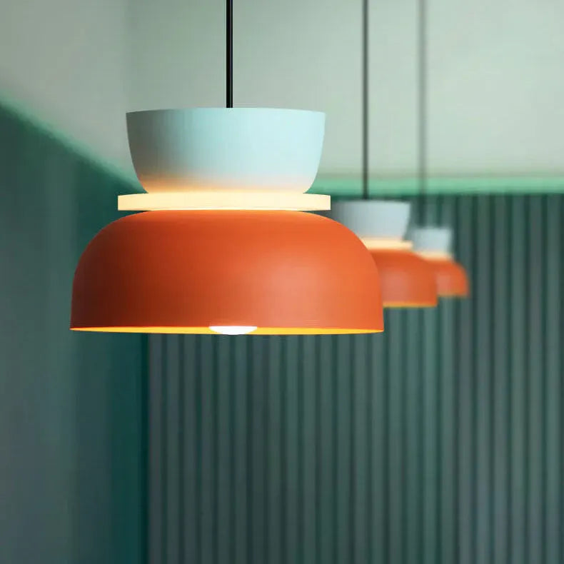 Colorful Macaron-Style Pendant Light with Scandinavian Charm