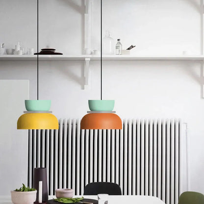 Colorful Macaron-Style Pendant Light with Scandinavian Charm