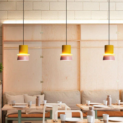 Colorful Macaron-Style Pendant Light with Scandinavian Charm