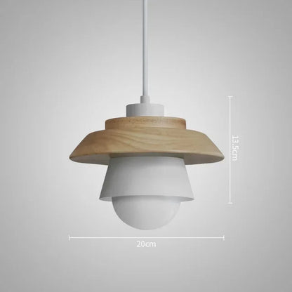 Colorful Macaron-Style Wood Pendant Light | Nordic Design