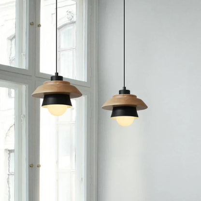 Colorful Macaron-Style Wood Pendant Light | Nordic Design