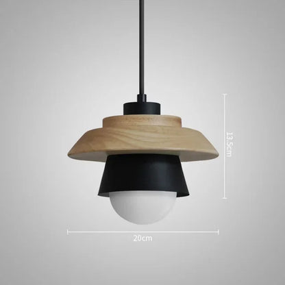 Colorful Macaron-Style Wood Pendant Light | Nordic Design