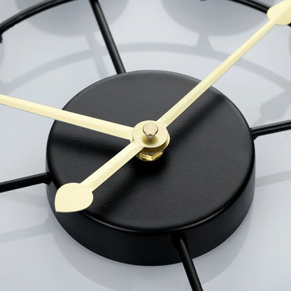 Colorful Retro Iron Wall Clock with Vibrant Metal Design