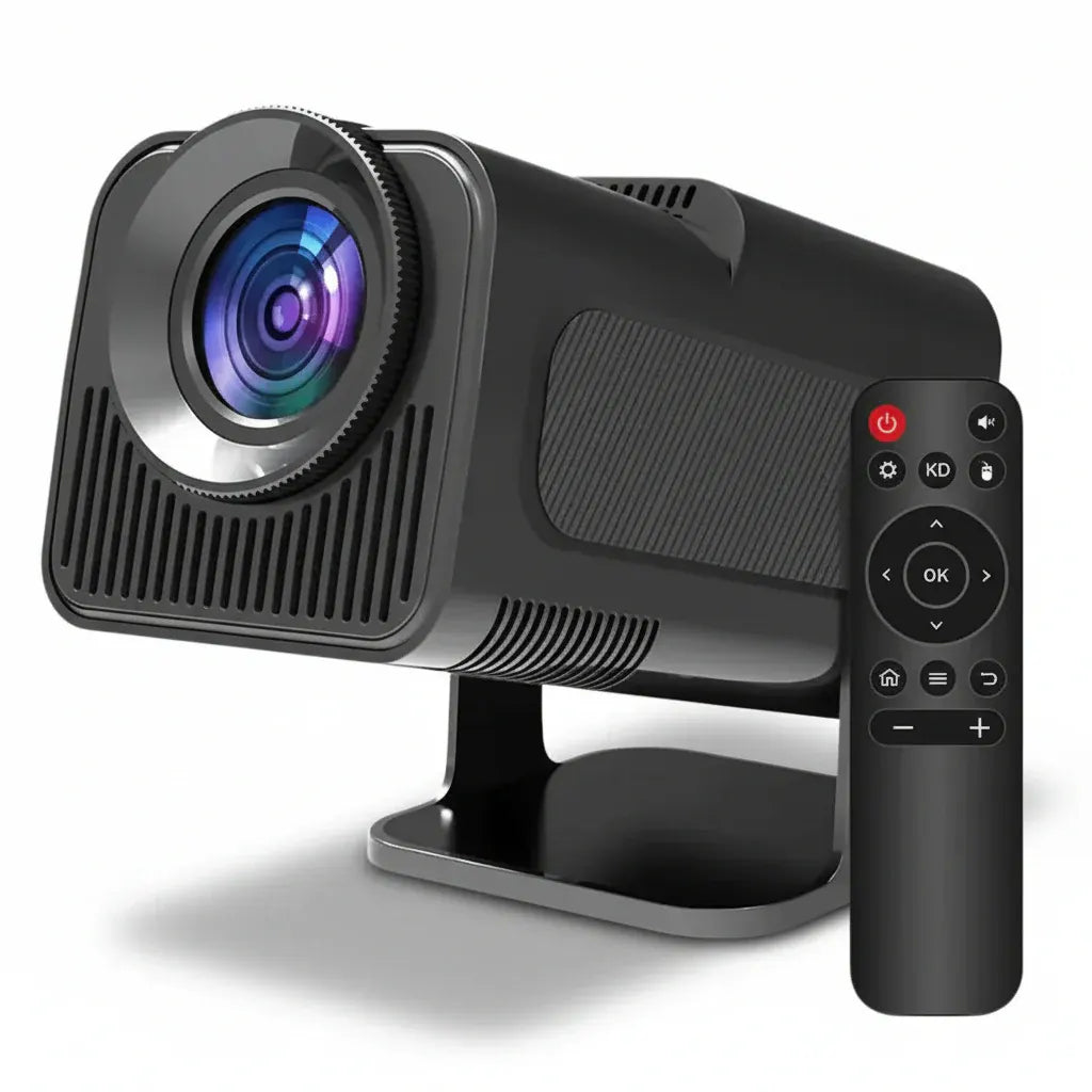 Compact 4K-Ready Portable Smart Projector for Home Theater