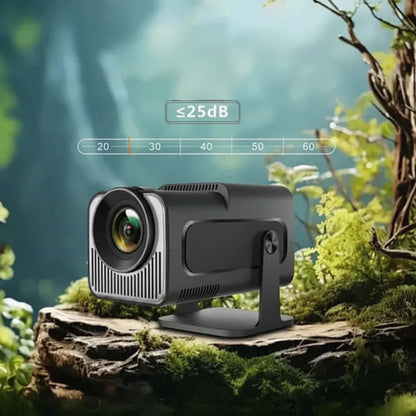 Compact 4K-Ready Portable Smart Projector for Home Theater