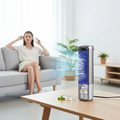 Compact Adjustable Desktop Tower Cooling Fan – Portable Design