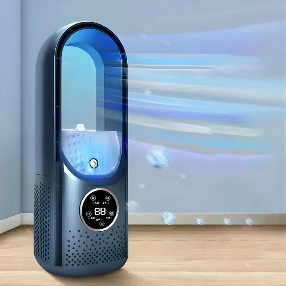 Compact Bladeless Personal Cooling Unit - Quiet Portable Air Conditioner