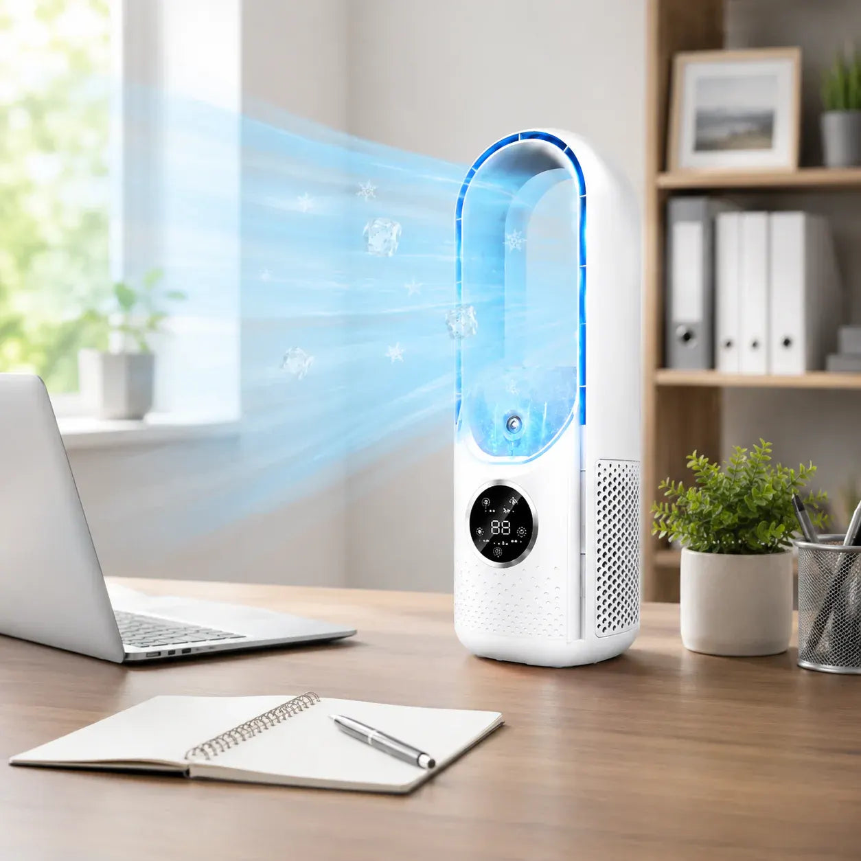 Compact Bladeless Personal Desk Cooling Fan