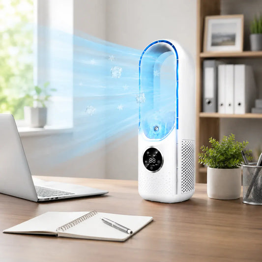 Compact Bladeless Personal Desk Cooling Fan