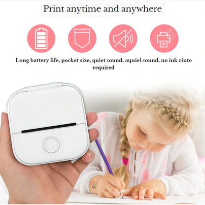 Compact Bluetooth Pocket Photo Label Printer