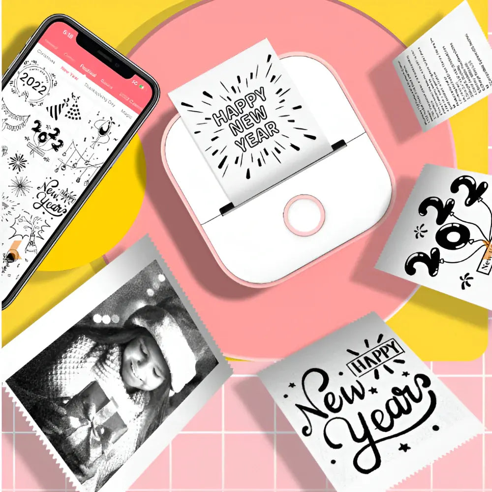 Compact Bluetooth Pocket Photo Label Printer