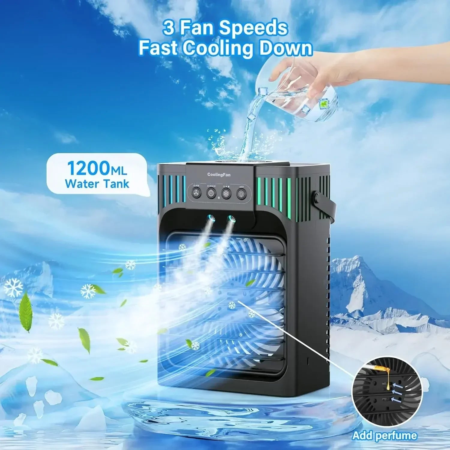 Compact Desktop Remote Control for Portable Air Conditioners