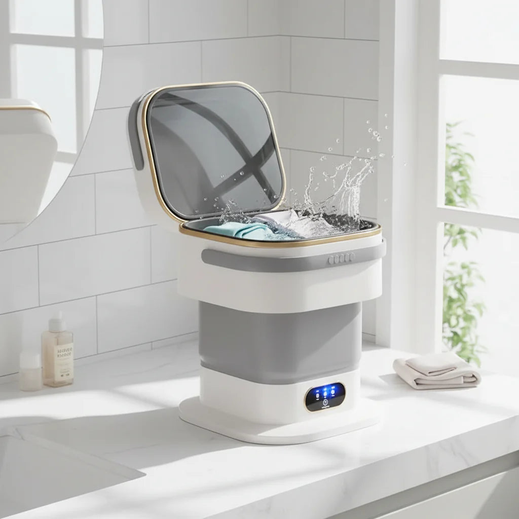 Compact Foldable Portable Mini Laundry Washer