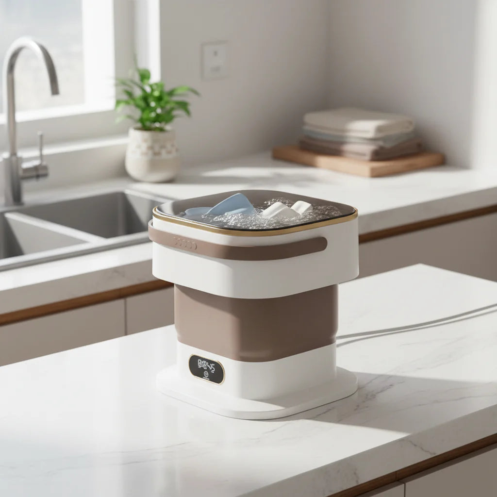 Compact Foldable Portable Mini Laundry Washer