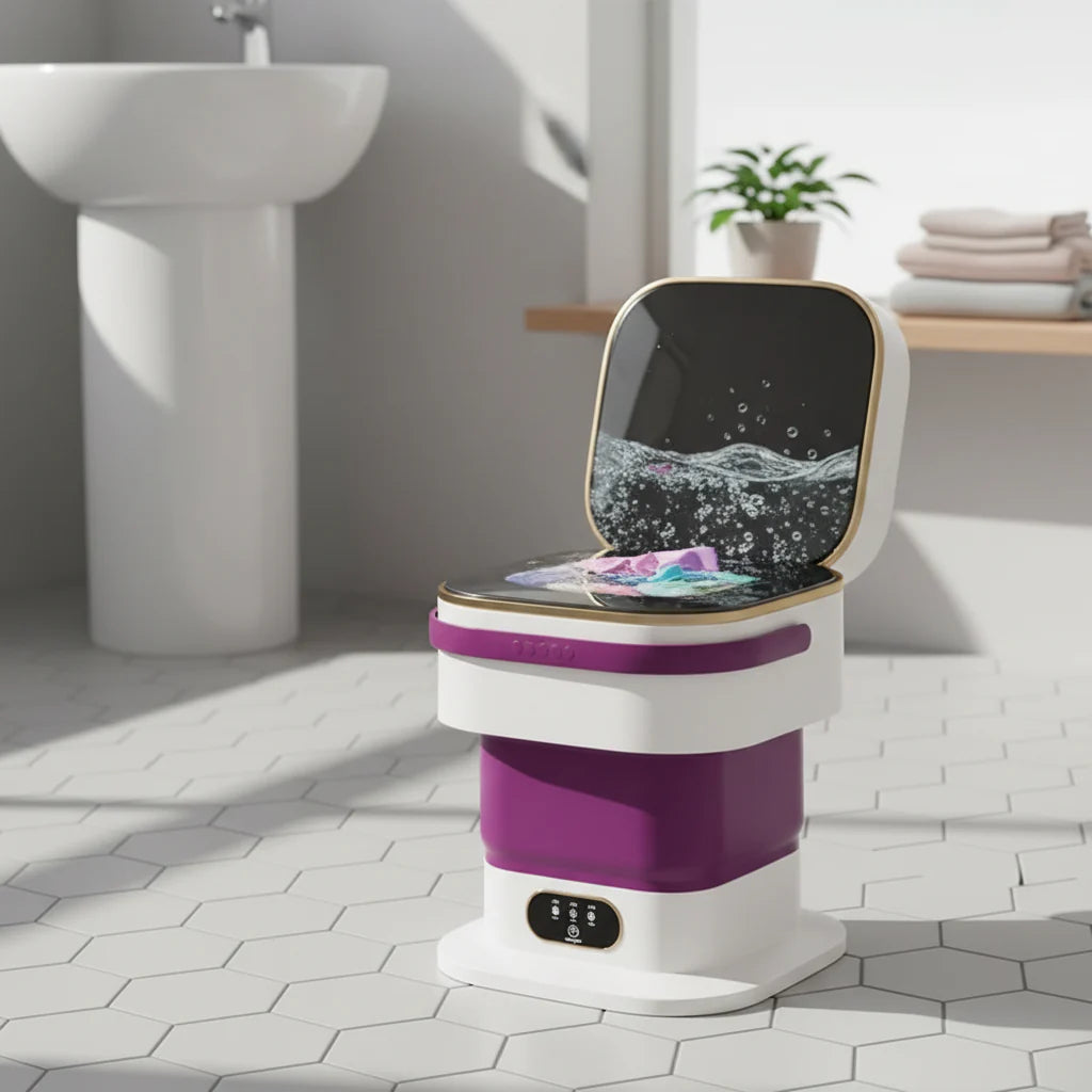 Compact Foldable Portable Mini Laundry Washer