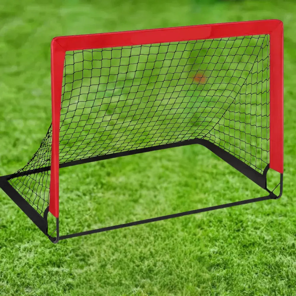 Compact Folding Soccer Goal for Backyard Practice & Training