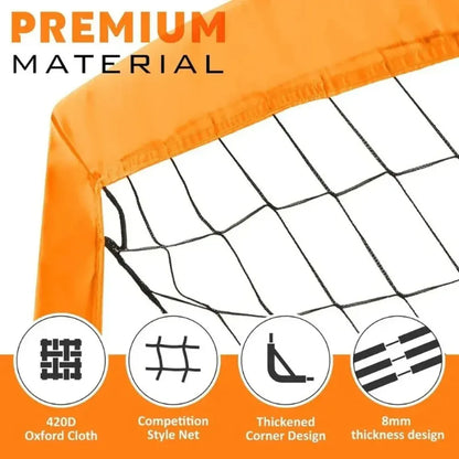 Compact Folding Soccer Goal for Backyard Practice & Training